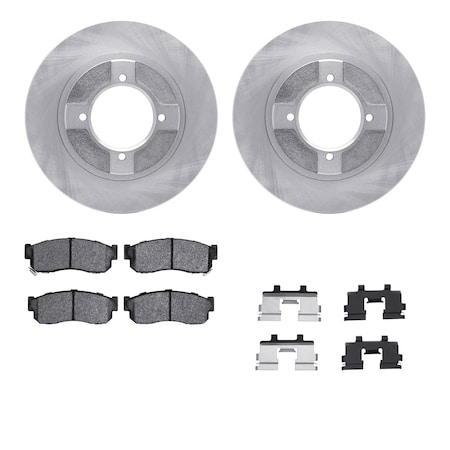 Dynamic Friction Co DFC Brake Rotor with 5000 Brake Pads and Hardware Kit 6512-67176