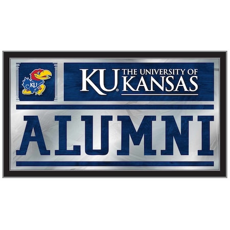 Holland Bar Stool Co Kansas 26" x 15" Alumni Mirror MAlumKnsasU