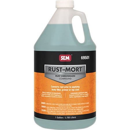 Sem Rust Mort Rust Conversion Compound, 1 gallon Can, Green, Liquid 69501