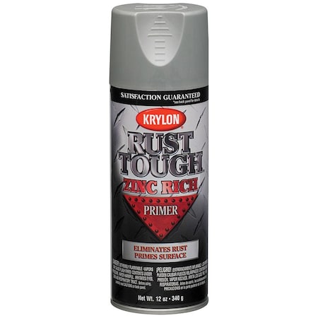 Rust Tough 12 Oz Krylon Zinc Rich Spray Primer 9240