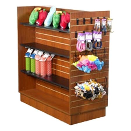 Specialty Store Services Slatwall Display, Cherry, Gondola, 54" H 3433CH