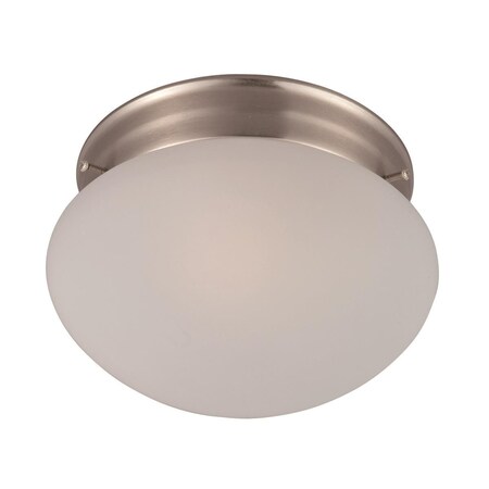 Cling 4.5 x 7.5 in. Essentials One Light Flush Mount, Satin Nickel CL640202