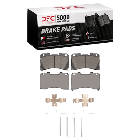 Dynamic Friction Co DFC 5000 Brake Pad 1551-2450-01