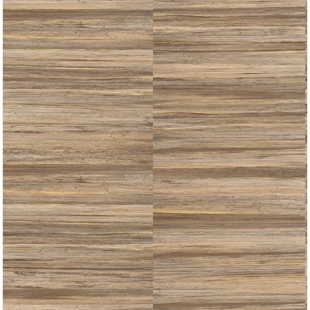 Advantage Rowan Chestnut Faux Grasscloth Wallpaper 4125-26746