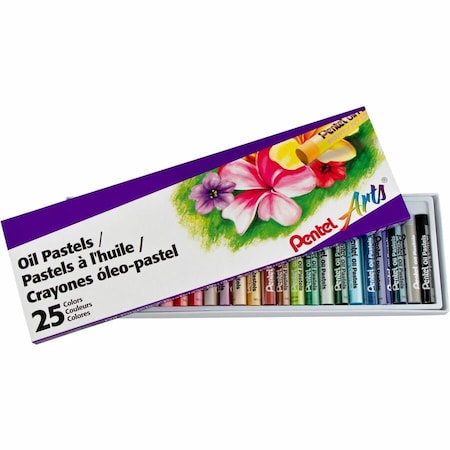 Pentel Oil Pastels, Assorted PENPHN25