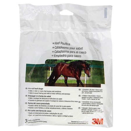 Animalintex Poultice Hoof Shaped Pads. 5 1/2"x5 1/2", 3PK 21294133