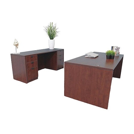 Boss Furniture Kit with Desk, Mahogany GROUPA12-M
