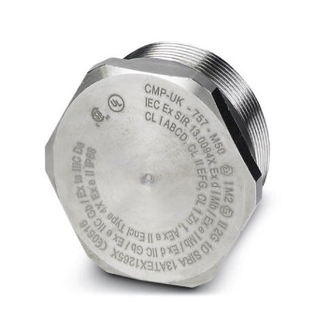 Phoenix Contact A-EXSH-M50-68L-S-S Screw plug Stainless 1411114