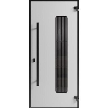 Vdomdoors Front Exterior Aluminum Door Ronex0511 Bronze Oak Prehung Entry Steel Metal Modern Painted W36xH80 RONEX0511EXD-BRW-W36xH80-LH-I