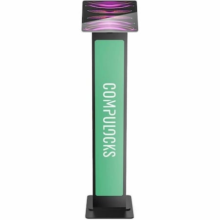 Compulocks UNIVERSAL INVISIBLE MOUNT BRANDABLE FLOOR STAND BLACK 140BSMP01B