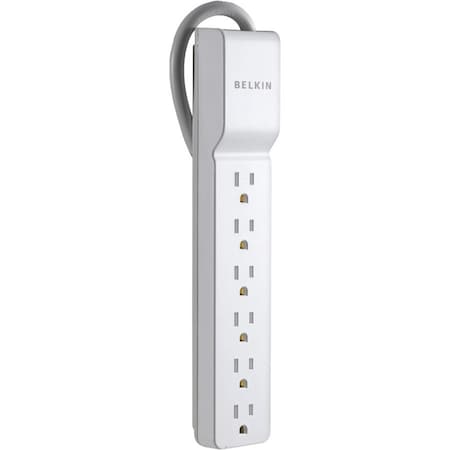 Belkin SURGE PROTECTOR - EXTERNAL - 125V - 15A - WHITE BE106000-06-CM