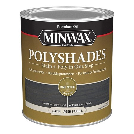 Minwax Wood Stain, 1 qt, Aged Barrel 613994444