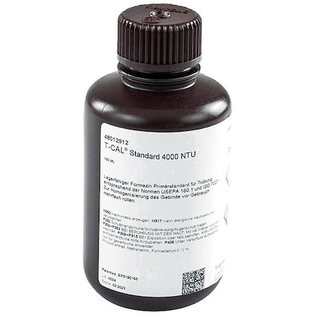 Lovibond Water Testing Solution, 125 mL, 125PK FORMAZIN STANDARD, 4000 NTU