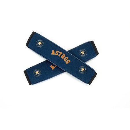 SEAT BELT PADS WITH HOUSTON ASTROS LOGO