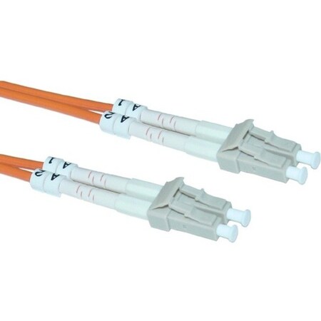 Cable Wholesale LC OM1 Duplex 2.0mm Fiber Optic Patch Cord, OFNR / LSZH, Multimode 62.5/125, Orange Jacket, LCLC-11106
