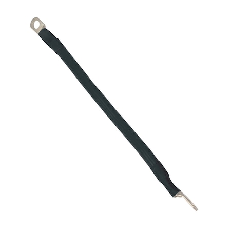 Perform Tool Battery Cable Eyelet Terminal; Black Negative; Copper; 10 In Length; 4 Gauge Cable W16850