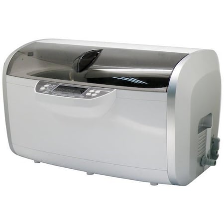 Isonic Commercial Ultrasonic Cleaner, 1.6Gal/6L, White Color, Plastic Basket, 110V P4860