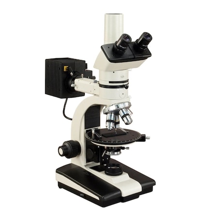 Amscope OMAX 50X-787.5X Trinocular Ore Petrographic Polarizing Microscope w/Bertrand Lens and Round Stage S K83PTR