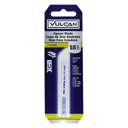 Vulcan 831941OR High-Quality Jig Saw Blade, 2-3/4 in L, 18 TPI, HSS Tooth Cutting Edge PTA250461/831941O
