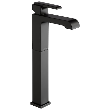 Delta Single hole installation Hole Vessel Lavatory Faucet, Matte Black 767LF-BL