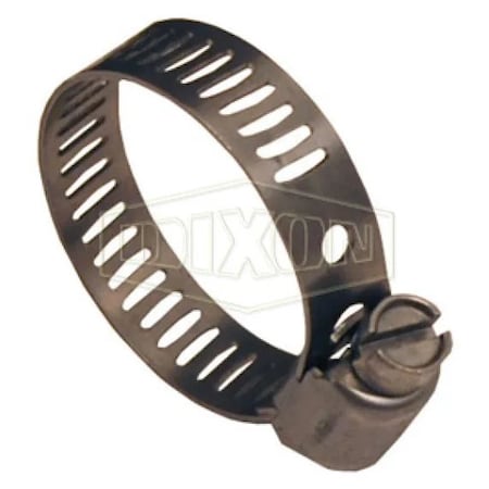 Dixon Miniature Worm Gear Clamp, 44/64 to 1-16/64 in Clamp, SS Band, SS Bolt, Domestic MAH12