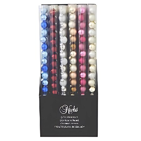 Krebs Assorted Fashion Mini Tube Ball Ornaments CBK80777