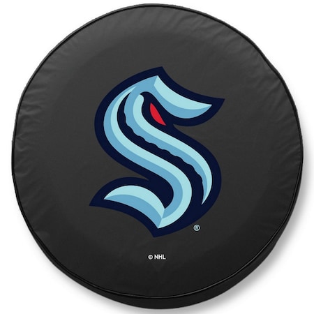 Holland Bar Stool Co 29 3/4 x 8 Seattle Kraken Tire Cover TCESeaKrkBK