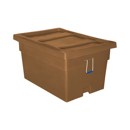 Myton Industries Bulk Ship Container, 24 cubic ft., 550lb. capacity, BRN MTX-1 BROWN