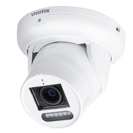 Vivotek V-Series 5MP AI Outdoor Deterrence Turret 2.8-12mm w/ Spkr IT9389-HTVW-V3