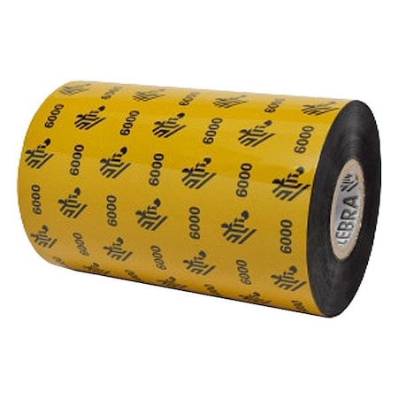Zebra THERMAL TRANSFER RIBBON, Wax, Black 06000BK11060