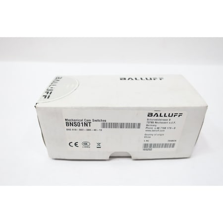 Balluff MECHANICAL CAM SWITCH BNS01NT BNS 819-B02-D08-40-13