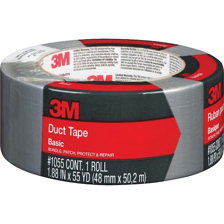 3M Basic Duct Tape, 1055, 1.88"x55yd(47, PK24 1055