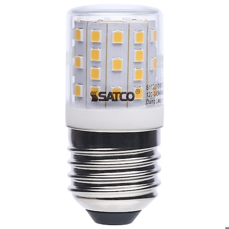 Satco 3.5W T14 LED 3000K CCT European Medium Base Clear Finish Appliance Lamp 120-240 V S11201