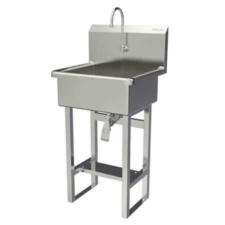 Sani-Lav Wash Station, 23"x20.5"x46.5", SS 524FK1.5