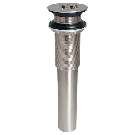 Plumb Pak Stylewise Open Grid Sink Drain, 114 in Connection, Brass, Brushed Nickel K820-74BN