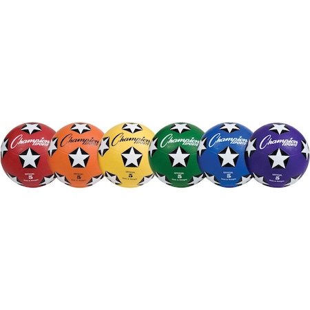 Champion Sports Soccer Ball Set, Rubber Cover Size 5 SRB5SET