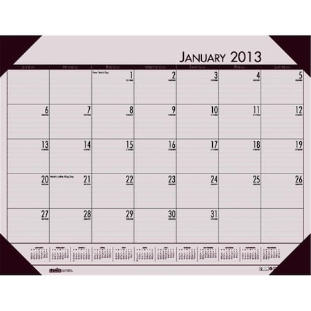 House Of Doolittle House of Doolittle EcoTone Desk Pad Calendars 12 months Jan - Dec.  Printed on 100% post consumer re HOD12470