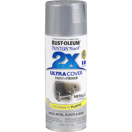 Rust-Oleum Painter's Touch 2X Ultra Cover Satin Aluminum 12 Oz. Spray 249128