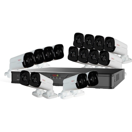 Revo America Ultra HD 16 Channel 4TB NVR Surveillance System with 16 x 4 Megapixel Cameras RU162B16G-4T