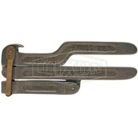 Dixon Forestry Grade Hose Clamp and Spanner, For Use with Lightweight 1 in and 1-1/2 in Hose, Cast Aluminu FHCS150