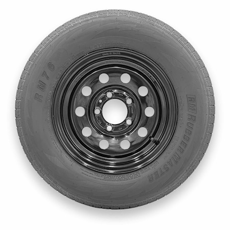 Rubbermaster - Steel Master ST175/80R13 6 Ply 5 On 4.5 Bolt, Black Wheel Assemblies 599525BLK