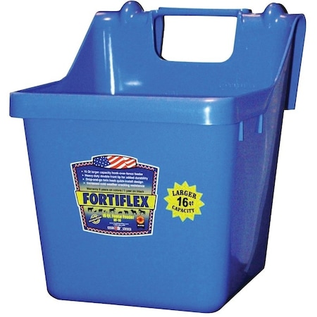 Fortex Fortiflex 1301600 Bucket Feeder, Fortalloy Rubber Polymer, Blue HF-16 BLUE