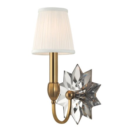 Hudson Valley Lighting Barton 1 Light Wall Sconce 7.5 In. Aged Brass 3211-AGB