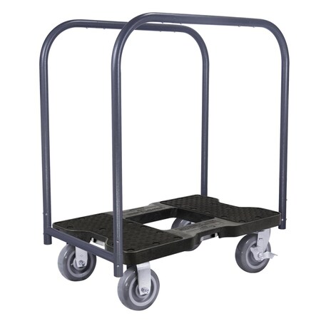 Hot House Designs 1800 lbs Super-Duty Professional E-Track Panel Cart Dolly - Black HO2653552