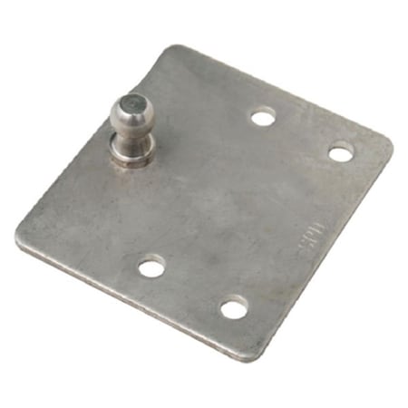 Bookazine 13 mm Flat Mounting Bracket with Stainless Steel Ball Stud, Raw Metal TI3680881