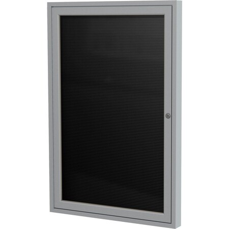 Ghent Enclosed Letter Board 36"x30", Satin PA13630BX-BK