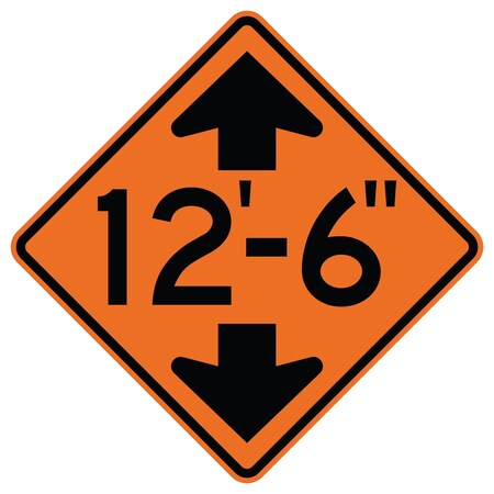 Sign Solutions Usa Traffic Sign, 18 in Width, Aluminum Sign, Diamond DUS06HOR1818W12-2