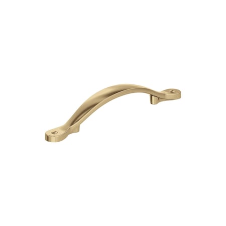 Amerock Inspirations 3-3/4 inch (96mm) Center-to-Center Champagne Bronze Cabinet Pull, 10PK 10VMP1587CZ