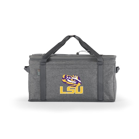 Picnic Time Family Of Brands NCAA LSU Tigers 64 Can Collapsible Cooler, Large Insulated Soft Cooler Bag 716-00-105-294-0