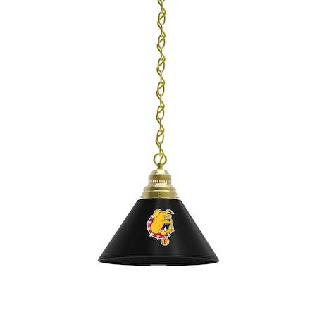 Holland Bar Stool Co Ferris State Pendant Light, Brass Fixture BL1BRFerrSt